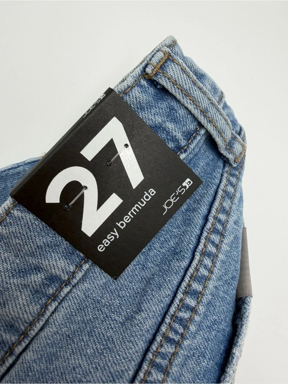 NWT Joe’s Jeans Easy Bermuda Shorts Ripley Blue Denim Mid Rise Jorts Size 27